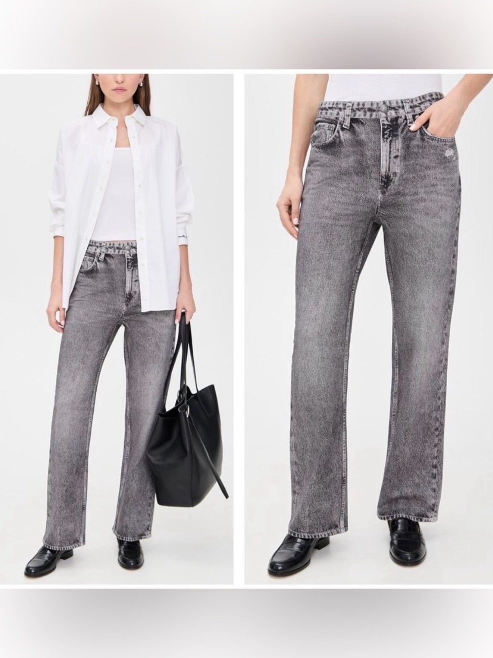 Rag & Bone Miramar Shea Relaxed Straight Cotton Terry Sweatpant Jeans Size 26